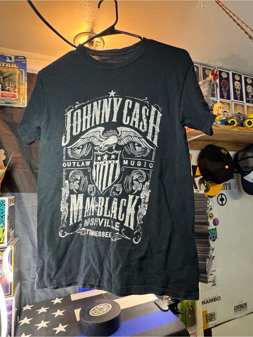 Johnny Cash ‘Man in Black' Size Small Black Graphic Tee